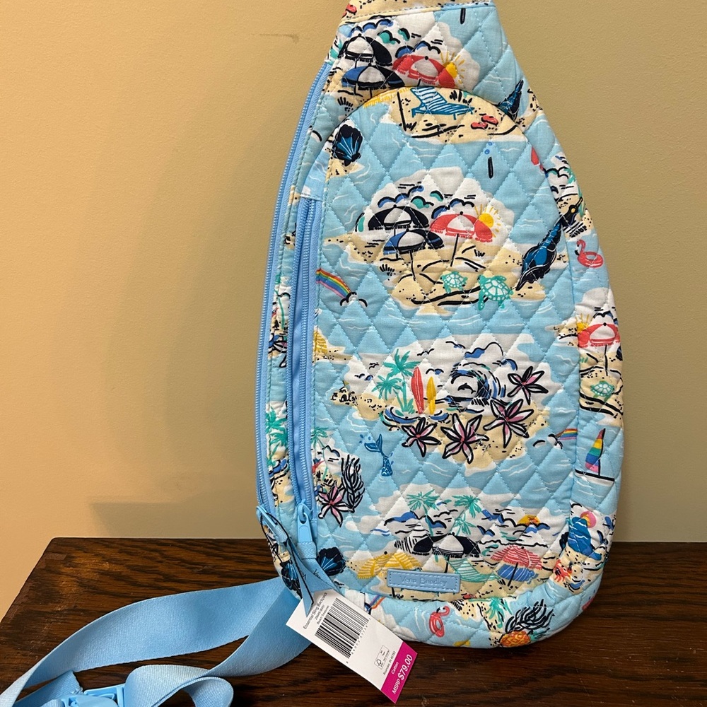 Vera Bradley Quilted Beach 🏖️ Print Sling Bag.